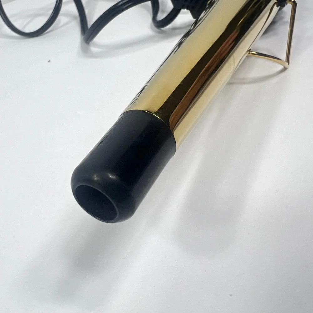 Hot Tools Signature Series Gold Tapered Curling Wand HTIR1583 Black Gold 430F